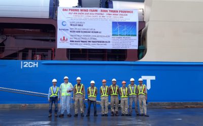 Minh Hoàng vận chuyển và lắp đặt dự án điện gió Đại Phong tại Bình Thuận