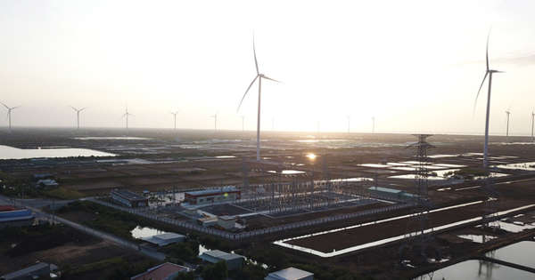 Khánh thành dự án điện gió trên đất liền lớn nhất Đồng bằng sông Cửu Long